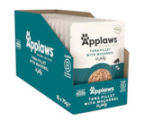 Applaws Wet Cat Food Pouches Tuna Fillet with Mackerel in Jelly 70g