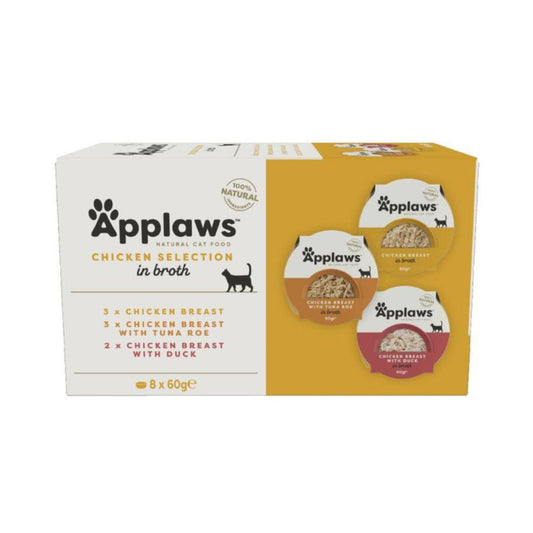 Applaws Cat Food Chicken Variety Plates 8x60g