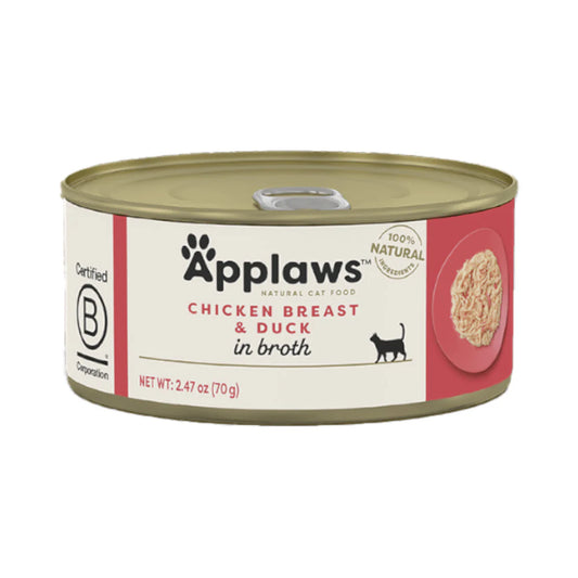 Applaws Canned Wet Cat Food Chicken &amp; Duck in Gravy 70g