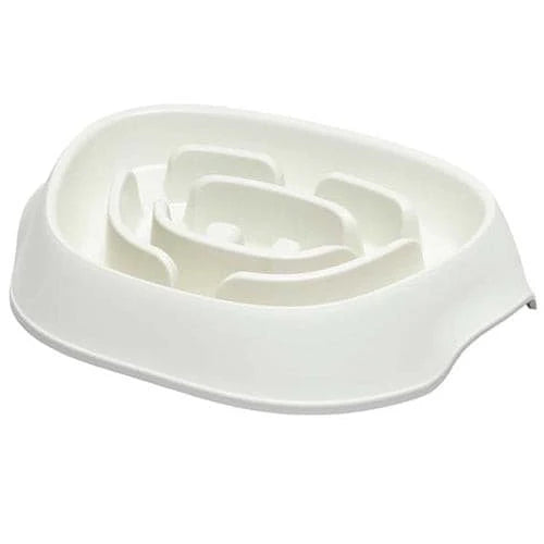 Moderna Non-Slip Plastic Dog Food Bowl 950ml White