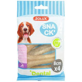 Zolux Fluoride Bones 8cm x 4 Treats for Dogs