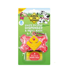 Bags on Board Dog Poop Bag Holder - Bone