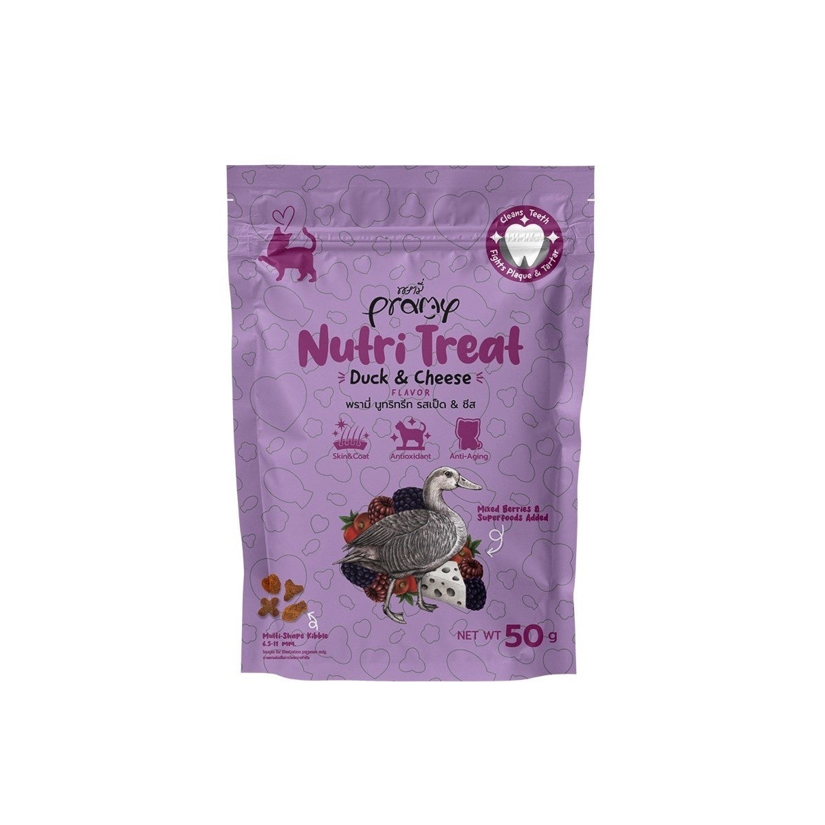برامي مكافآت بط وجبن للقطط 50 جم