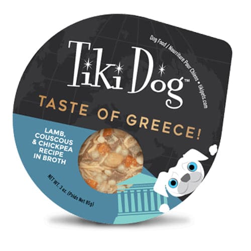 Tiki Dog Greece Lamb Couscous &amp; Hummus in Gravy 85g
