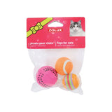 Zolux Cat Toy 3 Balls Assorted - 4cm