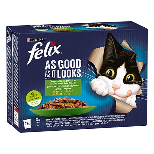 Purina Felix Select Vegetables in Jelly 1.2kg