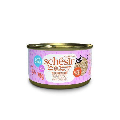 Sheba Baby Whole Chicken &amp; Salmon Canned Cat Food 70g 