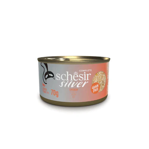 Sheba Silver Whole Chicken Canned Cat Food for Adult Cats 70g 