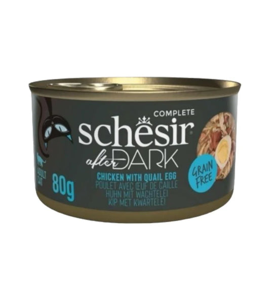 Sheba Canned After Dark Pate Complete Food with Chicken &amp; Quail Eggs for Cats 80g