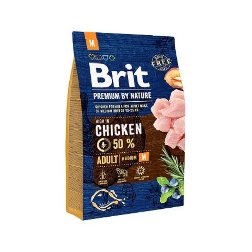 Brit Premium Dry Dog Food for Medium Breeds Chicken 3kg