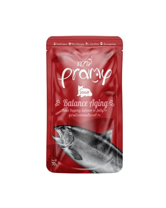 Brammie Wet Food with Tuna and Salmon in Gravy for Senior Cats 7+ 70g