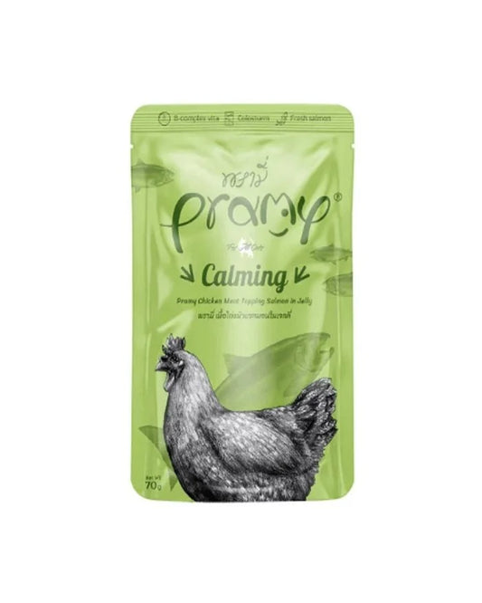 Brammi wet cat food with chicken and salmon in jelly 70g