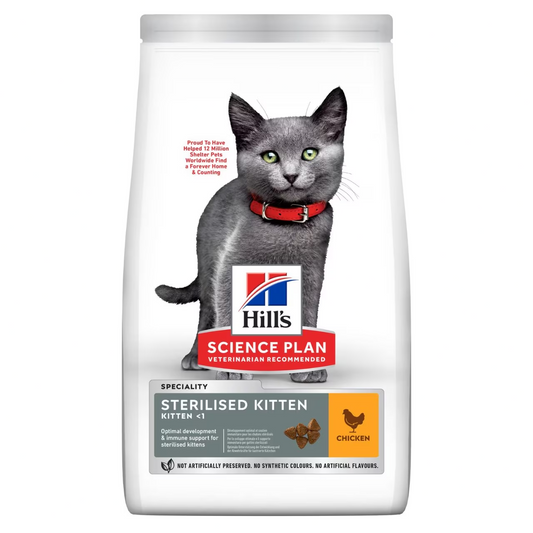 Hills Science Plan Sterilized Kitten Dry Food Chicken Flavor 1.5kg