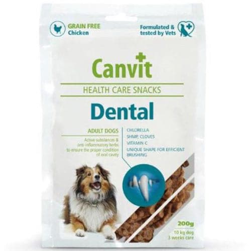 Canvit Dental Health Support Dog Treats 200g