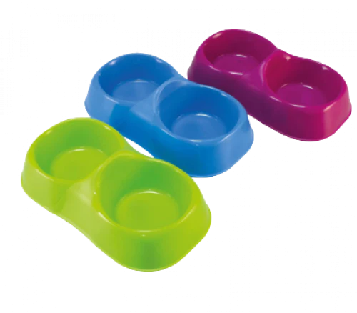 MPS Maya Double Bowl Plastic 0.3-L