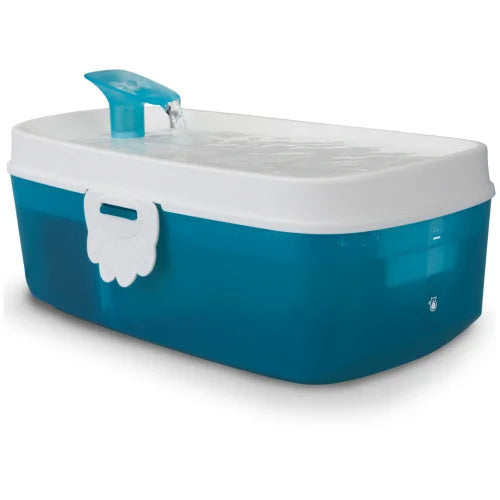 نافورة مياه كات إتش تو أو زِن – أبيض فوق أزرق، 2.5 لتر