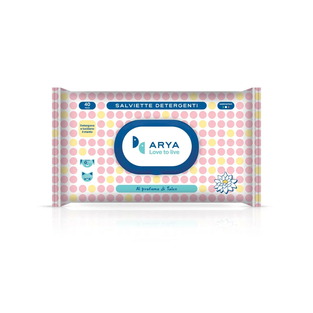 اريا مناديل رطبة برائحة التالك 30×20 سم 40 قطعة