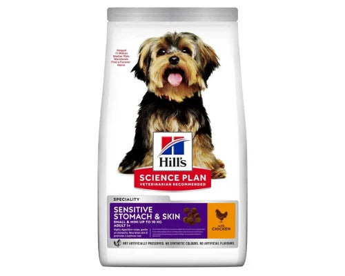 Hills Dry Dog Food for Small Breeds Sensitive Stomach &amp; Skin with Chicken 1.5kg