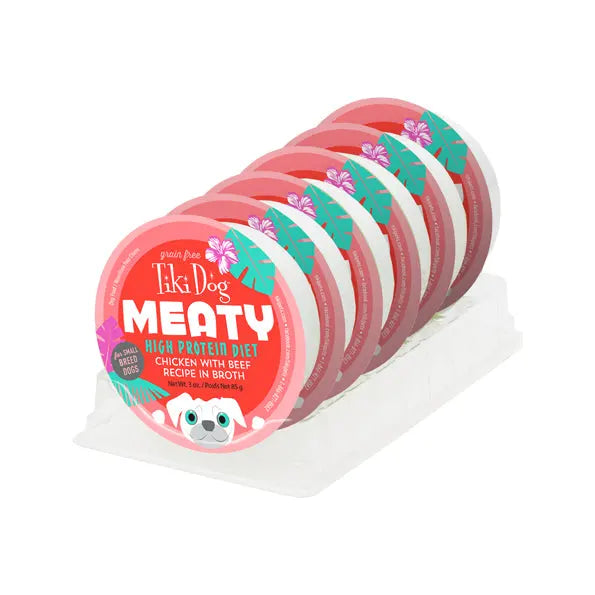 Tikki Dog Meaty Chicken with Beef in Gravy Recipe 85g