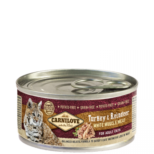 Carnilove Turkey &amp; Reindeer Wet Food for Adult Cats 100g