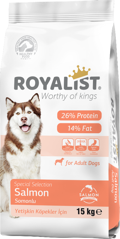 Royalist Salmon Flavour Dry Dog Food for Adult Dogs 15kg