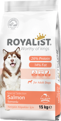Royalist Salmon Flavour Dry Dog Food for Adult Dogs 15kg
