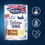 Butcher's Wet Cat Food Chunks Venison in Jelly 400g 