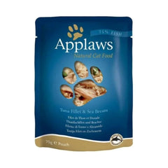 اكل قطط applaws أبلاوز ظرف تونا سمك الدينيس مع الأرز 70 جم