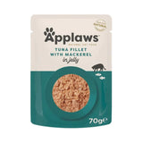 Applaws Wet Cat Food Pouches Tuna Fillet with Mackerel in Jelly 70g