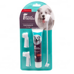 Fresh Friends Dental Care Kit for Dogs Beef Flavor 90g