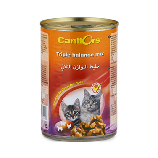 Canivores Wet Cat Food Canned Triple Balance Mix 410g