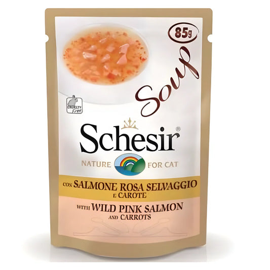 Sheba Pink Salmon with Carrot in Soup for Cats 85g