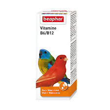 Beaphar Vitamin B6/B12 Food Supplement for Bird Feathers 50ml