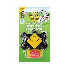 Bags on Board Dog Poop Bag Holder - Bone