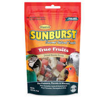 Sunburst Fruit Treats for Parrots, Macaws and Conures 0.14kg 