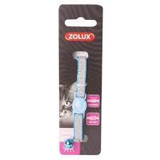 Zolux Nylon Cat Collar Stars 30cm/10mm - Grey