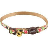 Zolux Nylon Cat Collar Fish Print 30cm - Brown