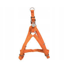 Zolux Adjustable Waxed Leather Dog Harness - 20mm - Orange