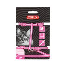 Zolux Vest and Harness 120cm Pink for Cats