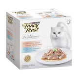 Purina Fancy Feast Inspirations Wet Cat Food Assortment Salmon, Spinach, Zucchini &amp; Green Beans with Tuna, Zucchini &amp; Rice 70g