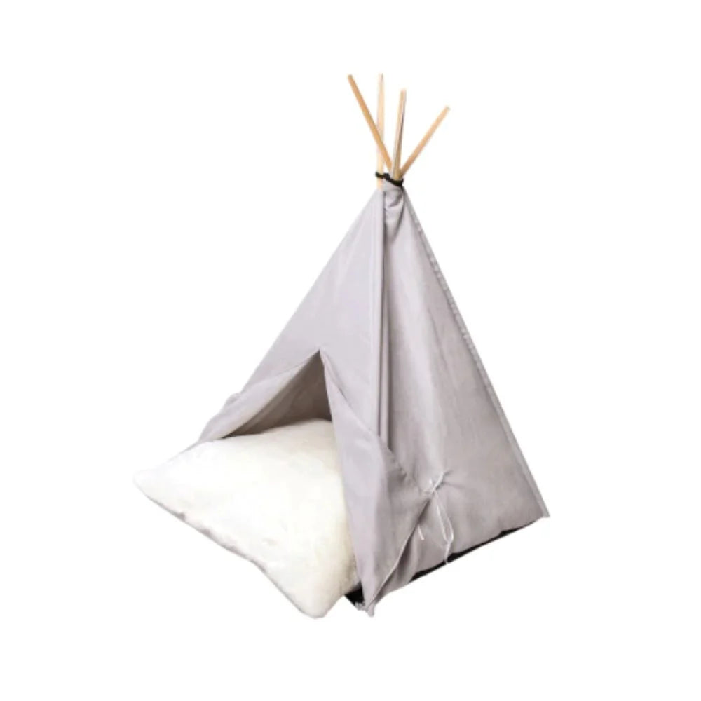 Feline Go Cupcake Bed Tent for Cats and Dogs Grey