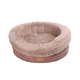 Feline Go Donut Round Bed for Cats and Dogs Brown