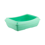 Flying Goo Open Cat Litter Box with Scoop Green