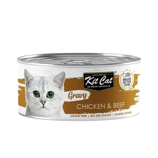 Kit Kat Gravy Canned Chicken &amp; Beef in Gravy 70g