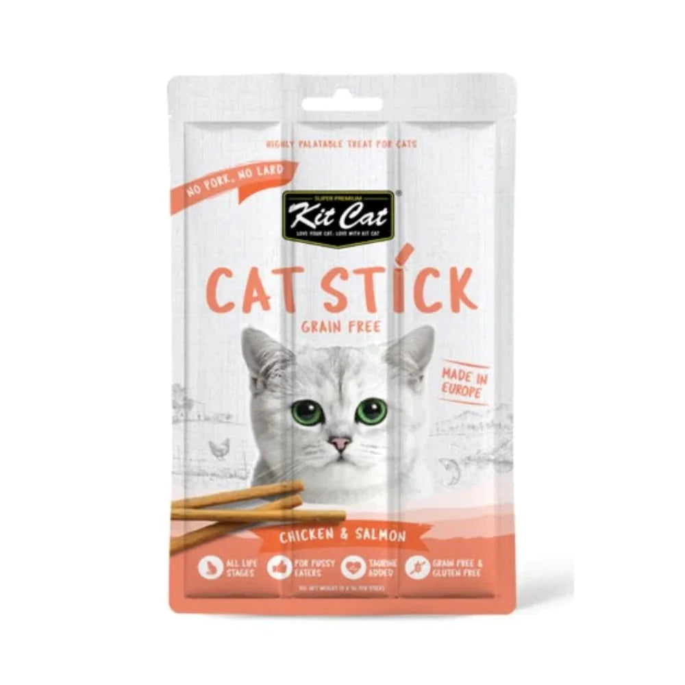 Kit Kat Chicken &amp; Salmon Sticks for Cats 15g