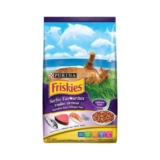 Purina Friskies Dry Cat Food for Adult Cats Ocean Fish Flavor