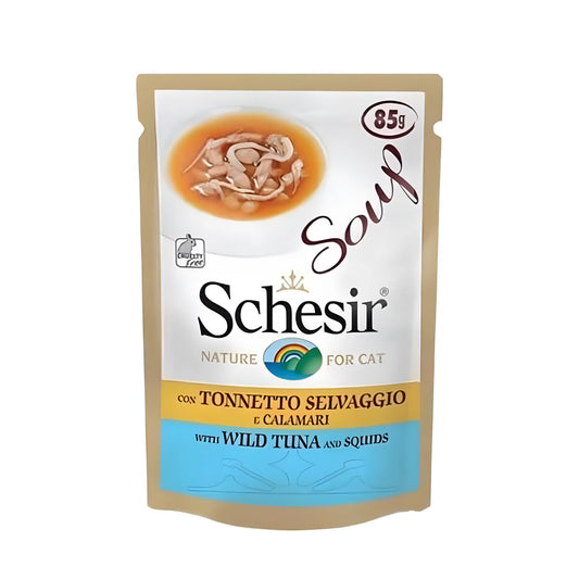 Sheba Wild Tuna with Squid in Soup for Cats 85g 