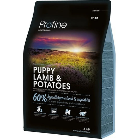 Provine dry food for puppies with lamb and potatoes