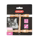 Zolux Nylon Cat Harness Orange Glitter