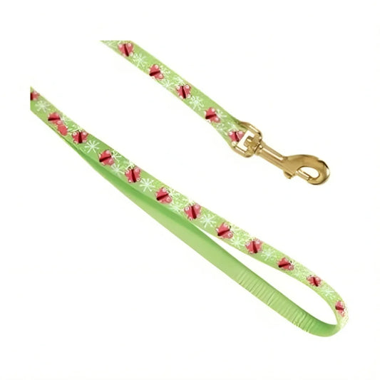 Zolux Nylon Cat Leash - Butterfly Pattern 1m - 10mm - Green